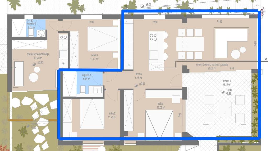 Floor plan of the apartment